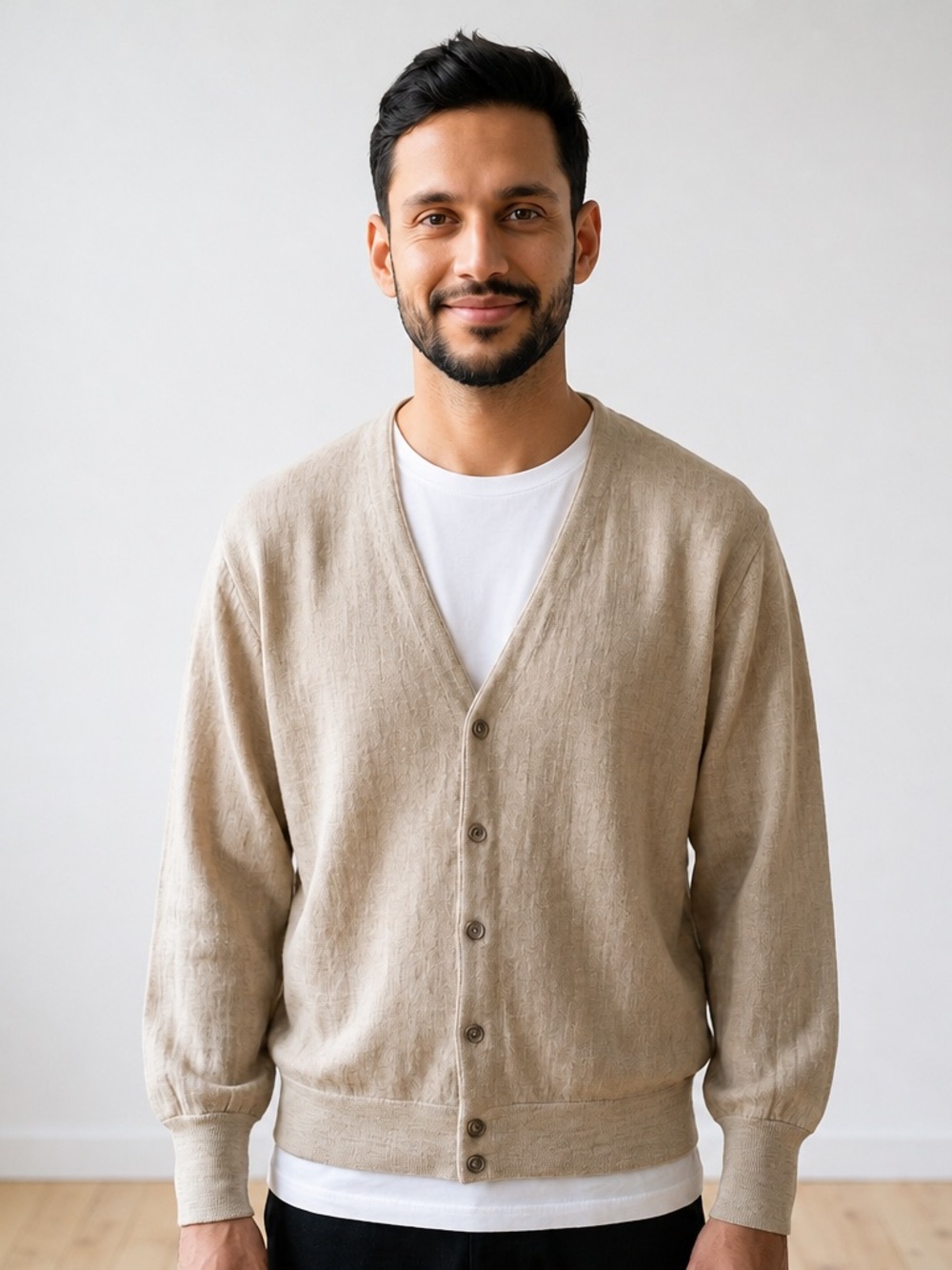 🌾 Vintage Mervyn’s Sportsman Linen Blend Cardigan 🧥 Size M |‎ Desertcore Drip